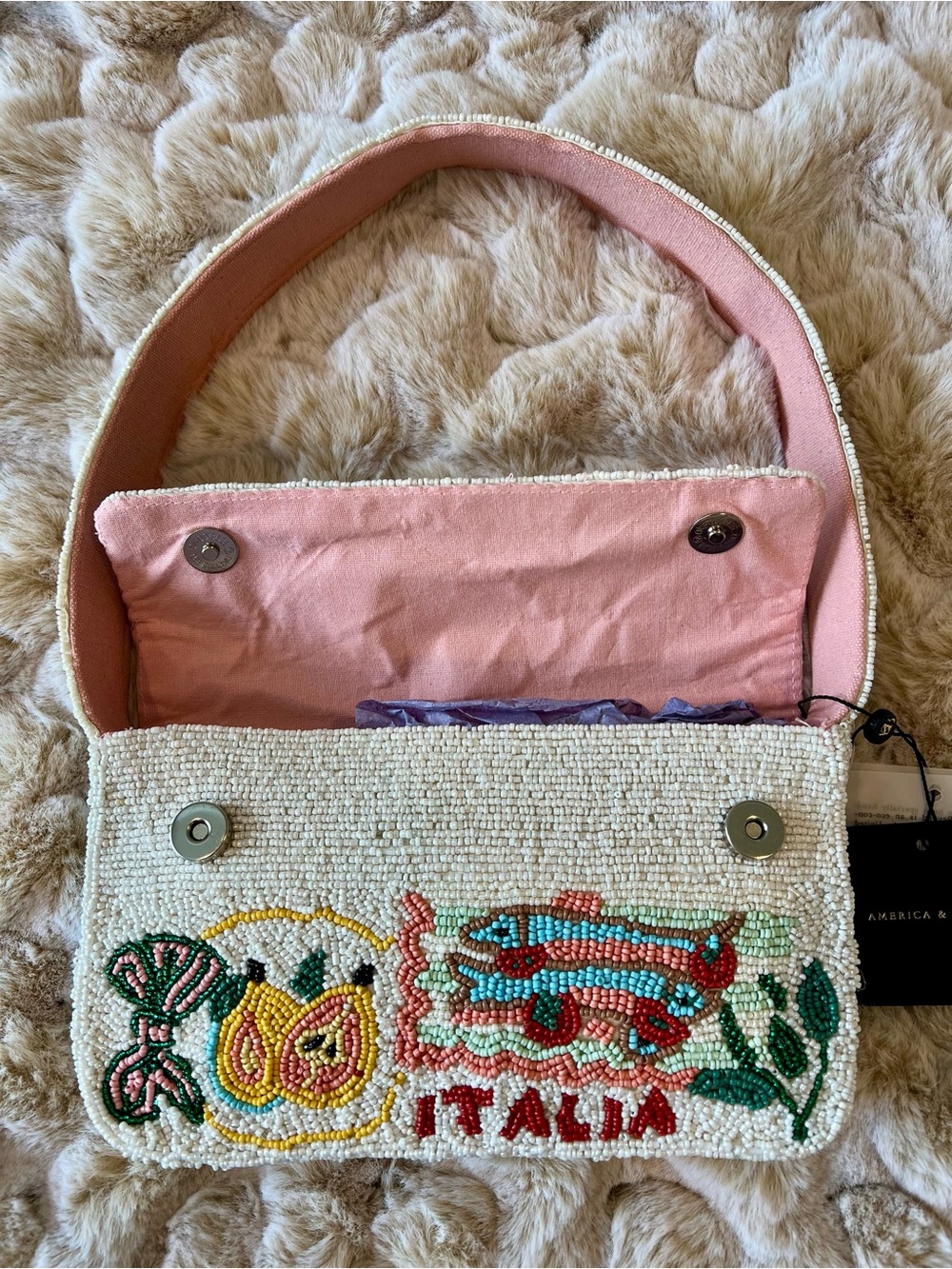 NWT New Release Viral Beaded Italia Shoulder Bag - Picture 2 of 14